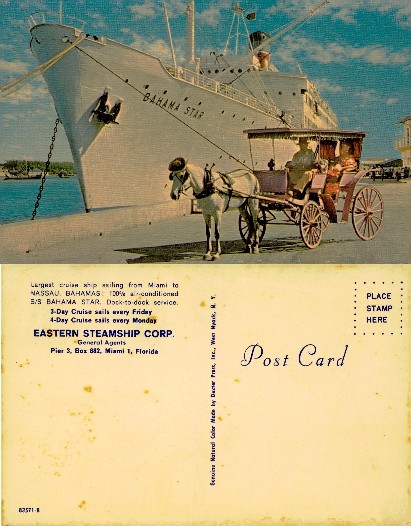 Cruise Ship Bahama Star and Horse Carriage
