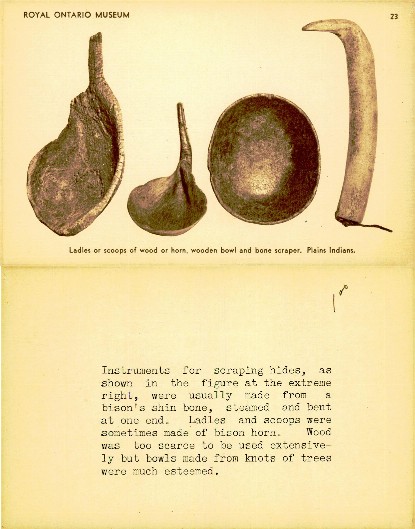 Plains Indian Ladles, Bowl, Scraper