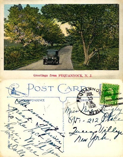 Car on Winding Road with Trees