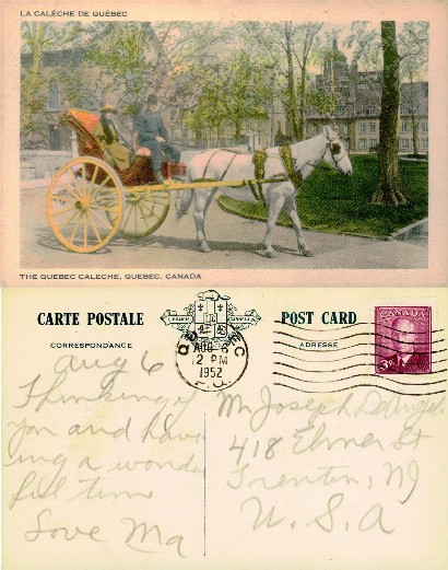 Horse-Drawn Calèche in Quebec