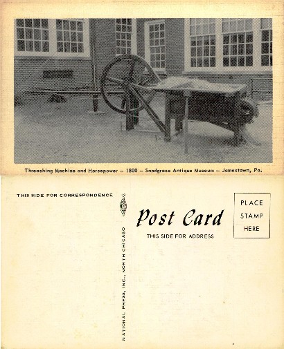 Threshing Machine and Horsepower Display