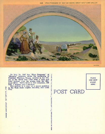 Pioneers Entering Great Salt Lake Valley
