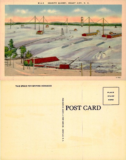 Granite Quarry, Mount Airy, Winter Scene