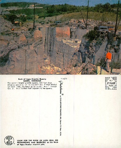 Rock of Ages Granite Quarry with Tourist