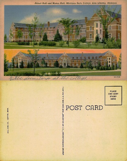 Abbott Hall & Mason Hall, Michigan College