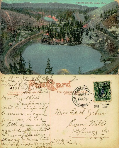 Mountain Lake with Roads