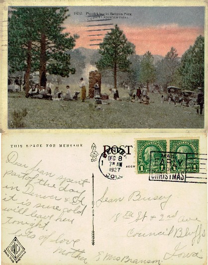Picnicking in Bergen Park
