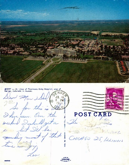 Air view of Fitzsimons Army Hospital