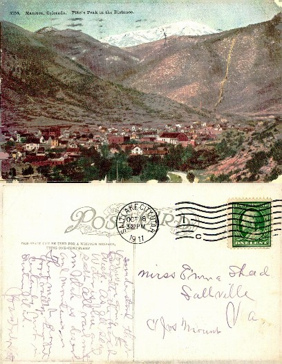 Manitou, Colorado with Pike's Peak