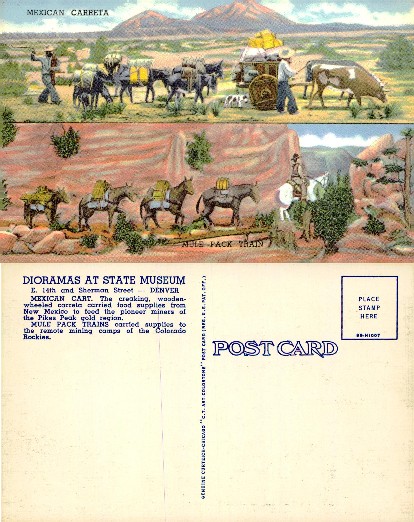 Dioramas: Mexican Carreta & Mule Pack Train