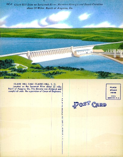 Clark Hill Dam on Savannah River
