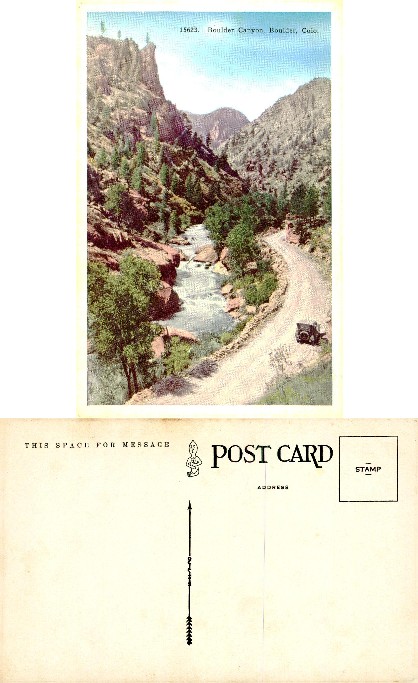 Boulder Canyon with River and Road