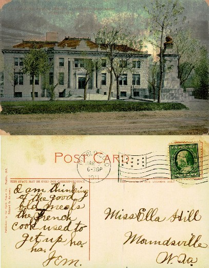 McClelland Library & Columbus Monument