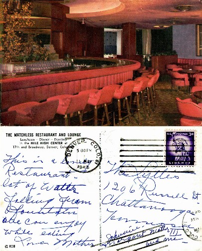 Matchless Restaurant and Lounge Interior
