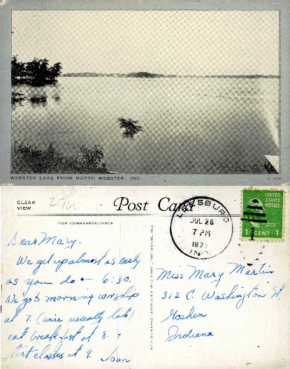 Webster Lake View from North Webster