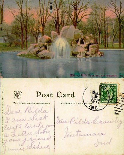 Military Park Fountain in a Park