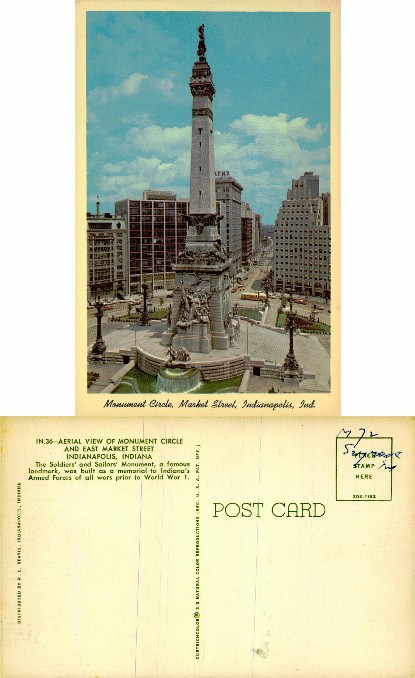 Monument Circle, East Market Street