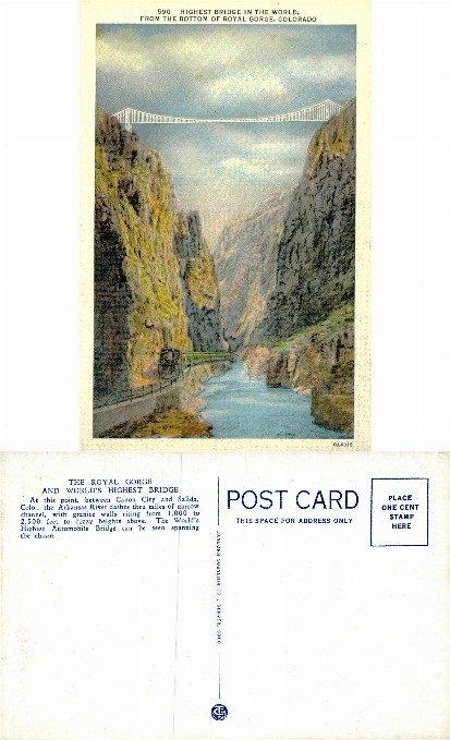 Royal Gorge with High Bridge & Train