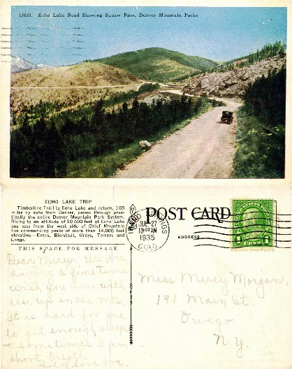Echo Lake Road, Squaw Pass, Mountain View
