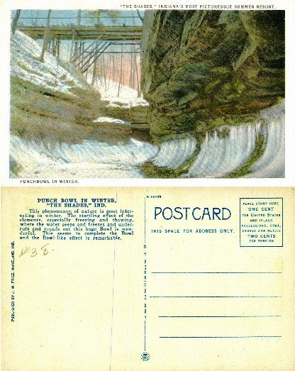 Punch Bowl in Winter, The Shades, Indiana