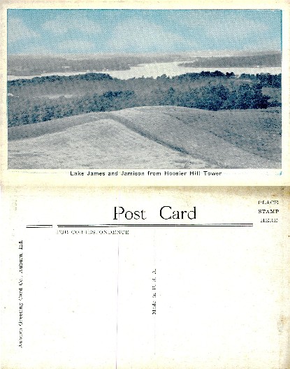 Lake James and Jamison from Hoosier Hill Tower