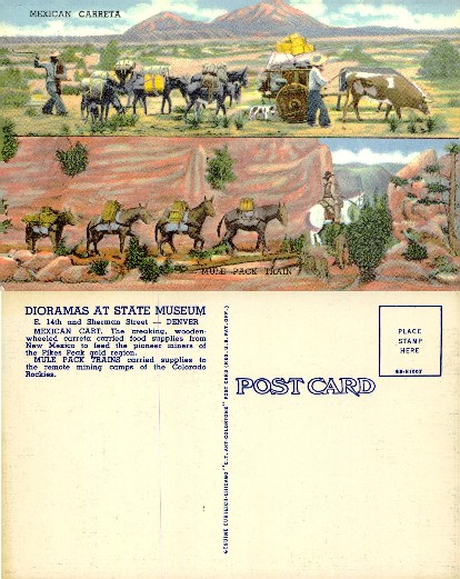 Dioramas: Mexican Carreta & Mule Train