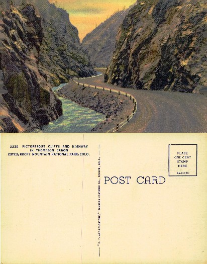 Cliffs, Highway, and River in Canon