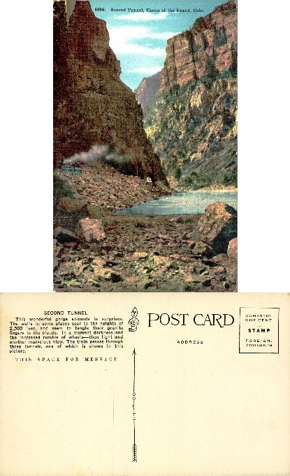 Train in Mountain Gorge
