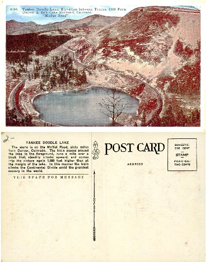 Yankee Doodle Lake, Colorado Railroad Scene