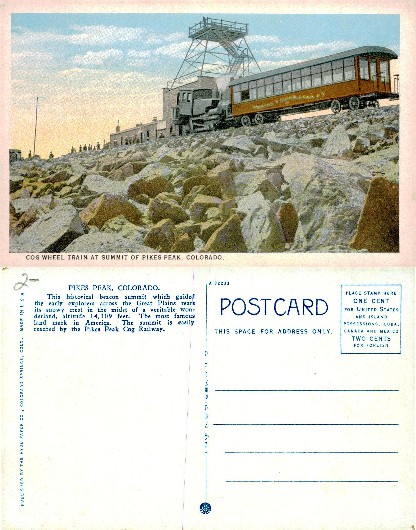 Cog Wheel Train at Pikes Peak Summit