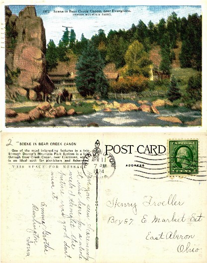 Scene in Bear Creek Canon, near Evergreen