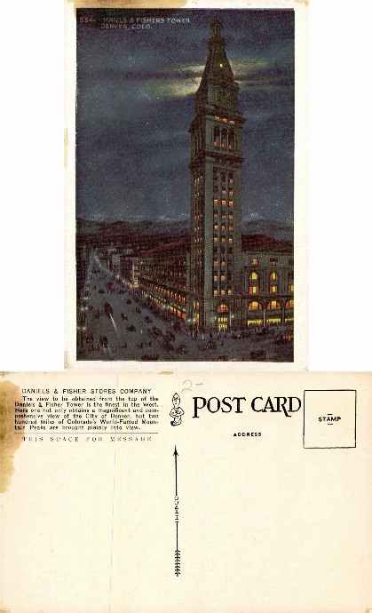 Daniels & Fisher's Tower at Night