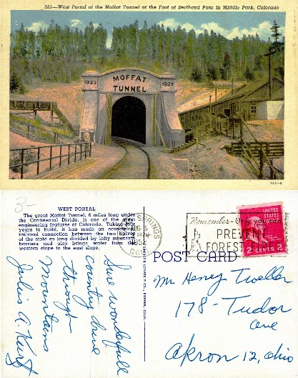 West Portal of Moffat Tunnel, Colorado