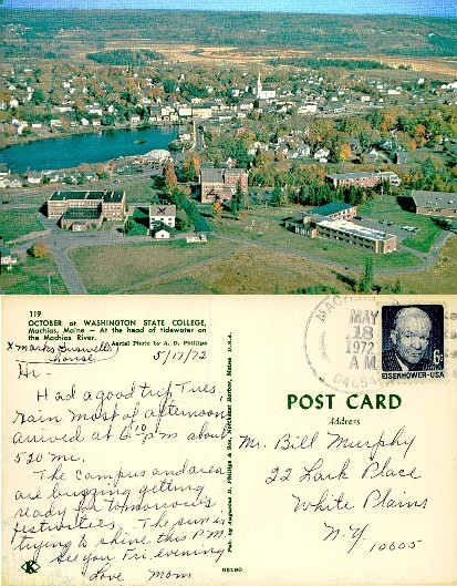 Aerial View of Machias and College