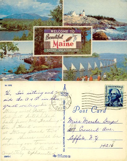 Maine Scenic Vacationland Collage