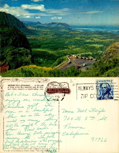 Nuuanu Pali Mountain Pass View