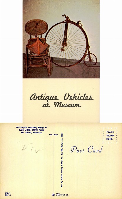 Antique Bicycle and Baby Buggy Display