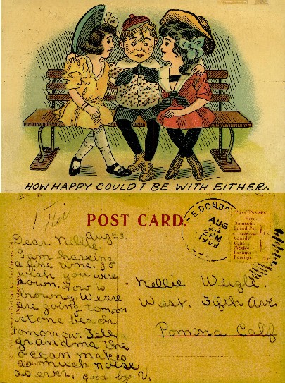 Three Children on a Bench
