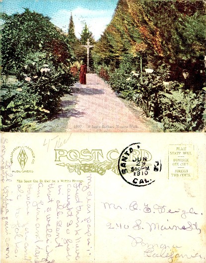Mission Walk with Monk and Cross