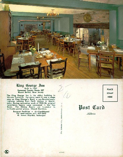 King George Inn Interior Dining Room