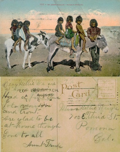 Pueblo Indians on Dress Parade