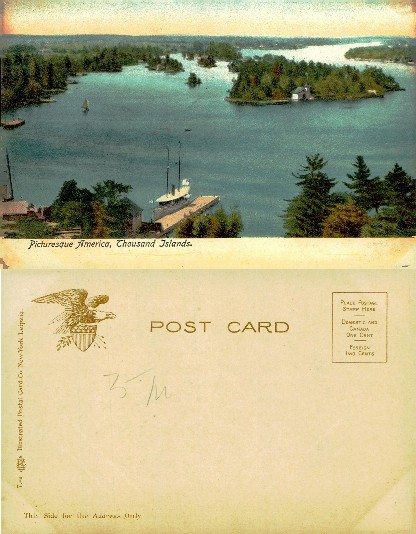 Thousand Islands Landscape with Steamboat