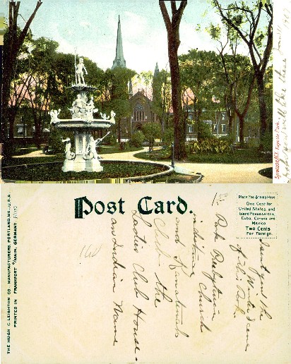 Lafayette Park Fountain & Church