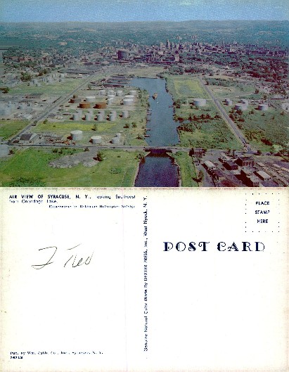 Aerial View of Syracuse City and River