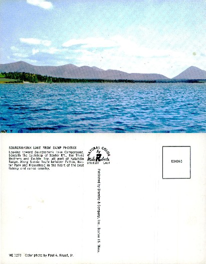 Sournahunk Lake and Katahdin Range