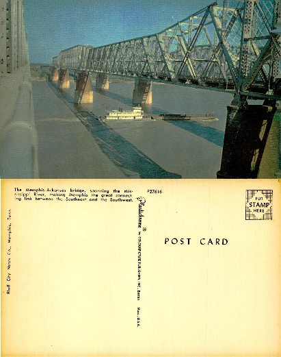 Memphis-Arkansas Bridge & Mississippi River
