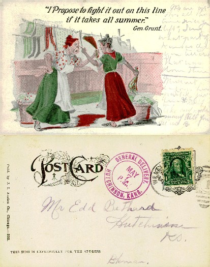 Two Women Arguing Over Laundry