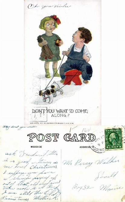 Children and Dog Illustration