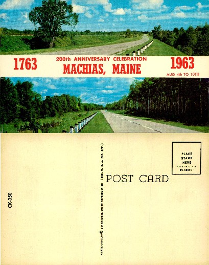 Machias, Maine 200th Anniversary Road