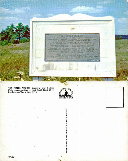 Foster Rubicon Monument, Machias